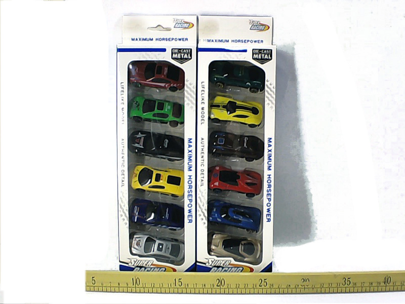 Sliding Alloy Car(6 suits)