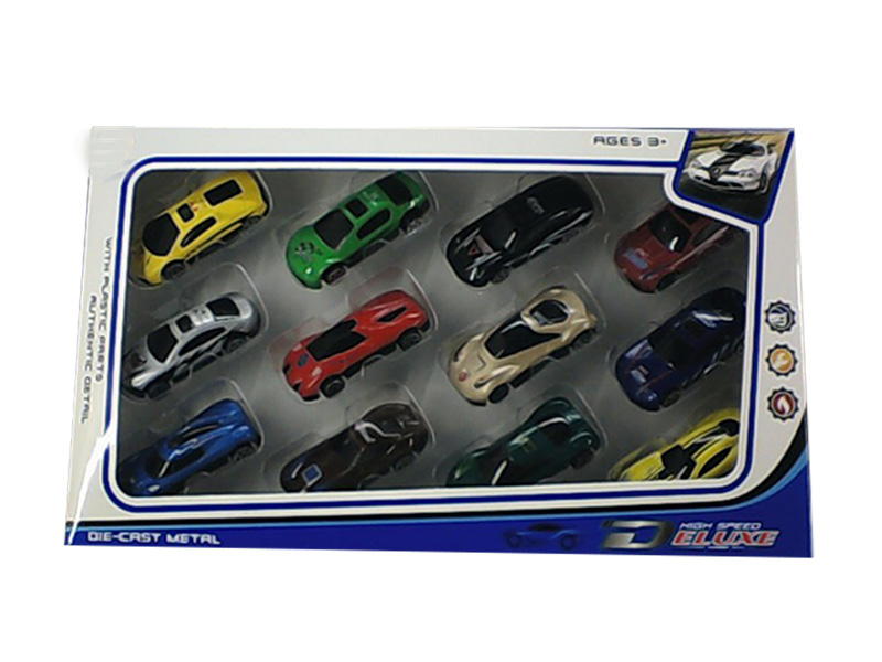 Sliding Alloy Car(12 suits)