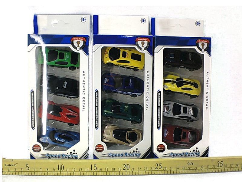 Sliding Alloy Car(4 suits)