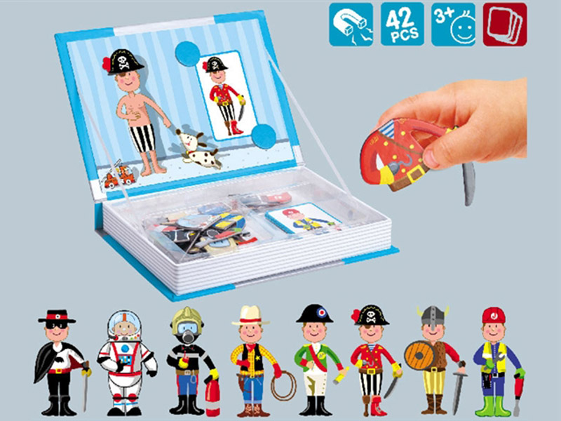 Fashion Men Suit Dressup Series Magnetic Puzzle Book