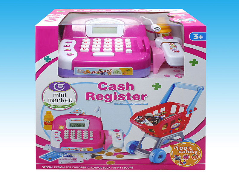Cash Register With Shopping Trolley