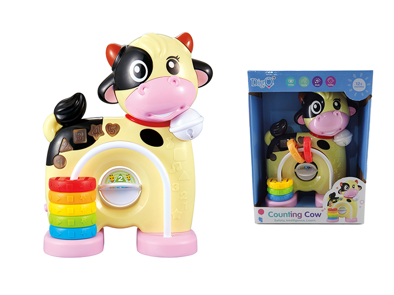 Dairy Cattle With Light And Music