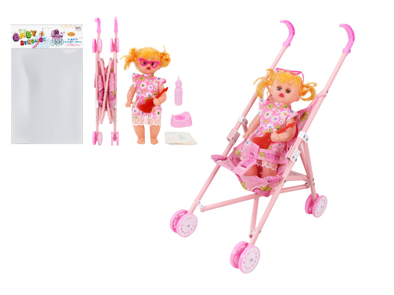 Baby Stroller + 14' Doll(iron)