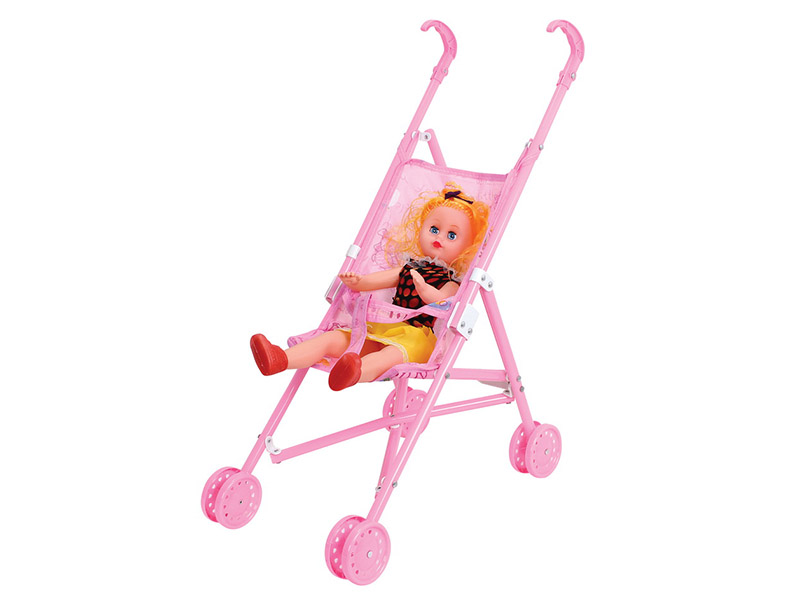 Baby Stroller + 16' Doll(plastics)