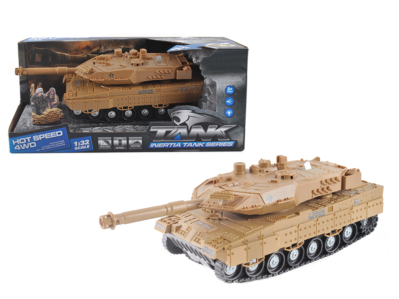 Phantom Four-wheel Drive Friction Tank With Light And Music