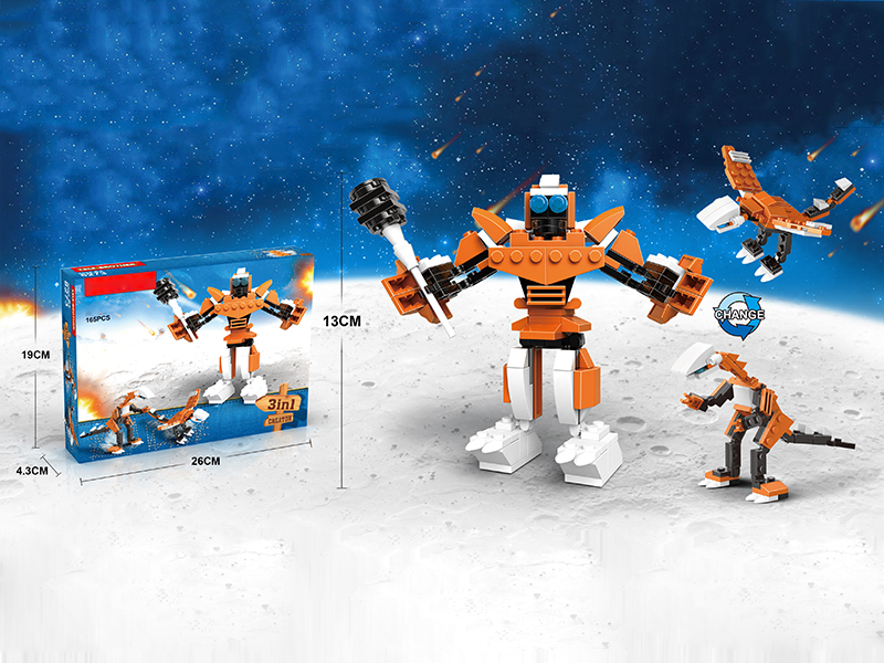 Building Block 3 In 1(165pcs)