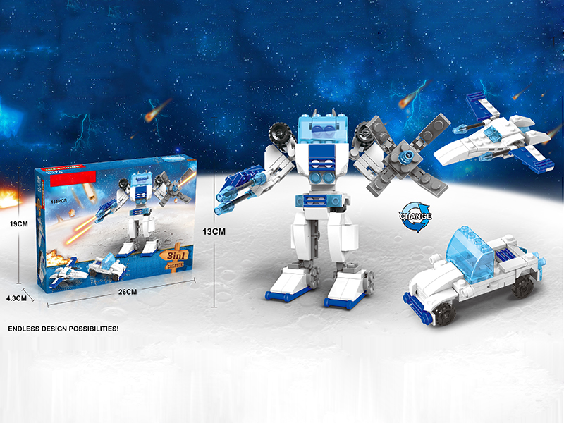 Building Block 3 In 1(155pcs)