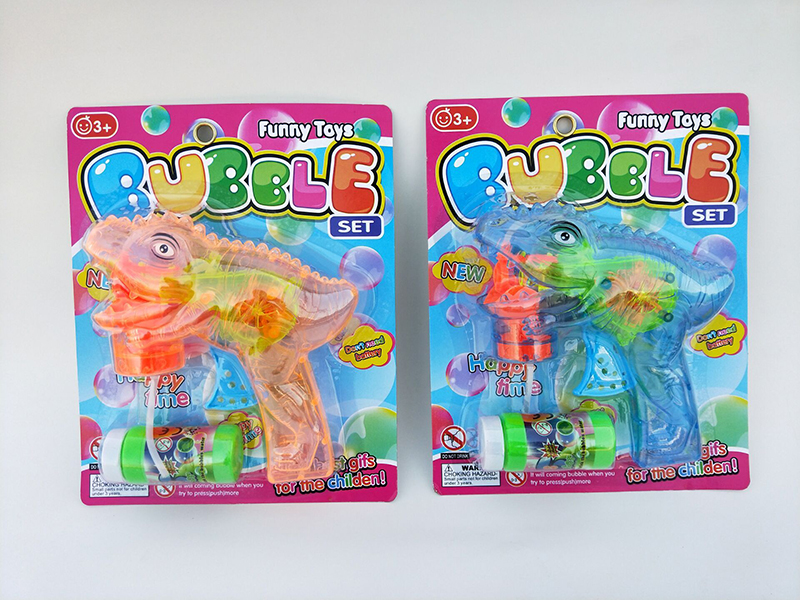 Dinosaur Friction Bubble Gun With Flash