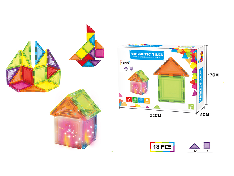 Large Magnetism Tiles Building Block Series