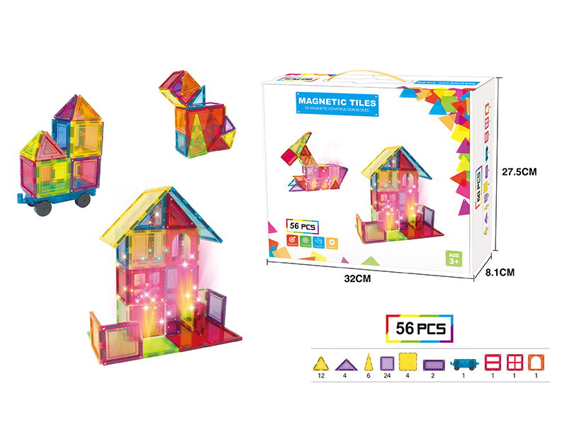 Large Magnetism Tiles Building Block Series