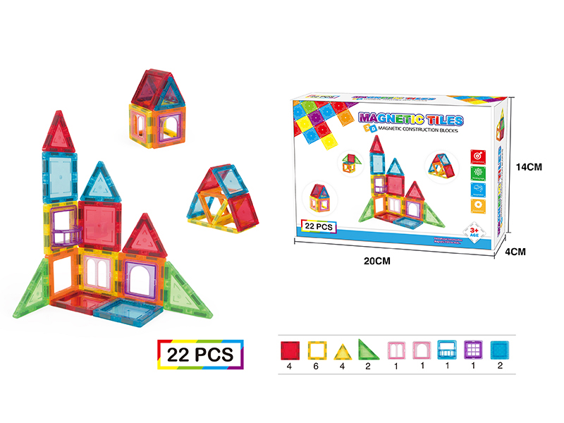 Small Magnetism Tiles Building Block Series