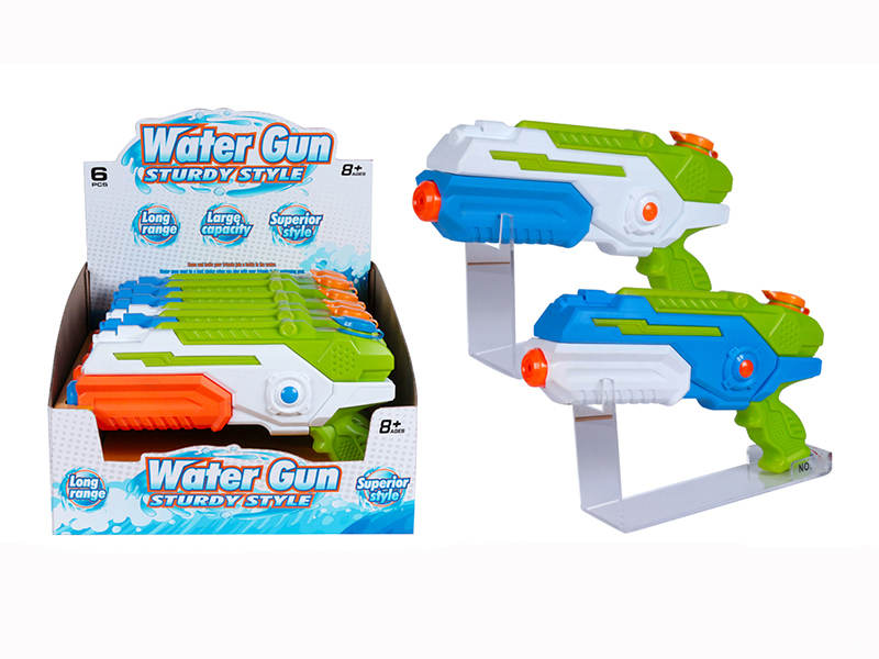 Solid Color Air Pressure Water Gun 6pcs