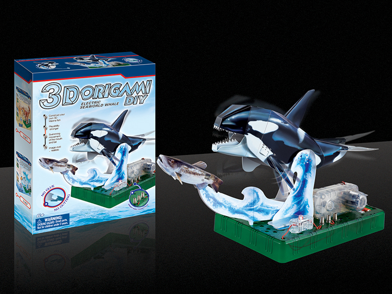 3D Paper Folding B/O Whale