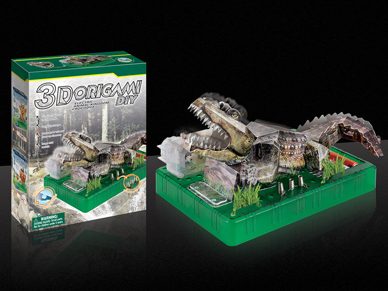 3D Paper Folding B/O Crocodile