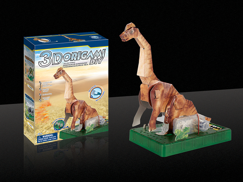 3D Paper Folding B/O Brachiosaurus