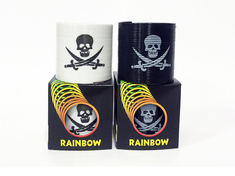 Pirate Pattern No.3 Rainbow Circle(black and white)