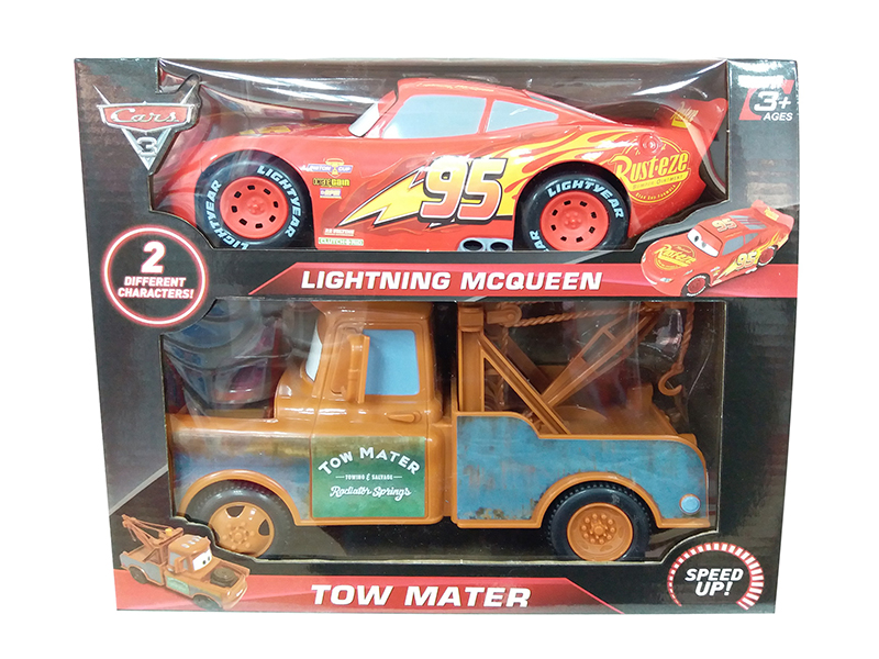 Cars 3 McQueen、Mater Friction Set 22cm