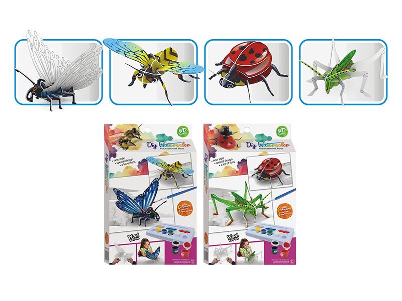 DIY Graffiti Coloured Drawing-Insect(2 Items Mixed)