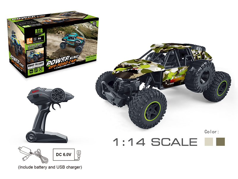 1:14 Comouflage Dinosaur Climbing Car