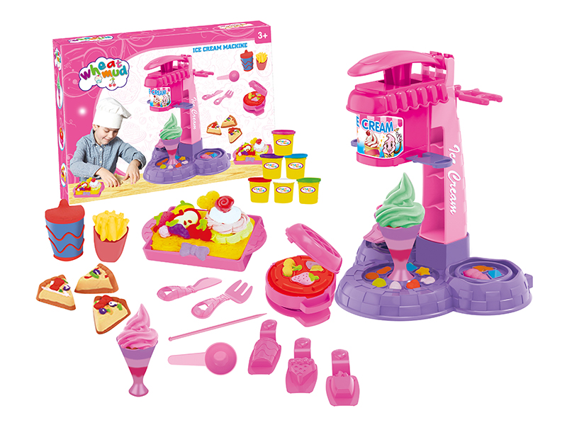 Ice Cream Machine With Play Dough