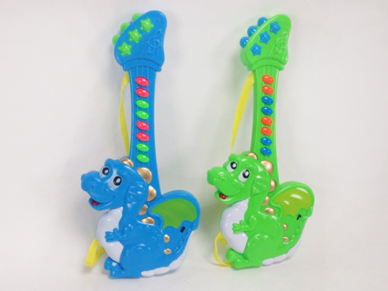 Cartoon Dinosaur Music Guitar(2 Colour Mixed)