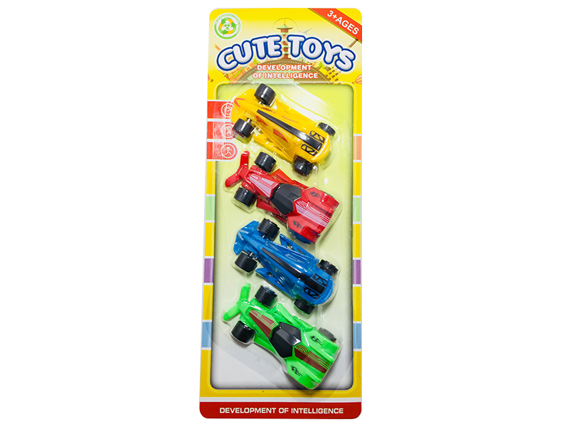 4PCS Pull Back Race Car