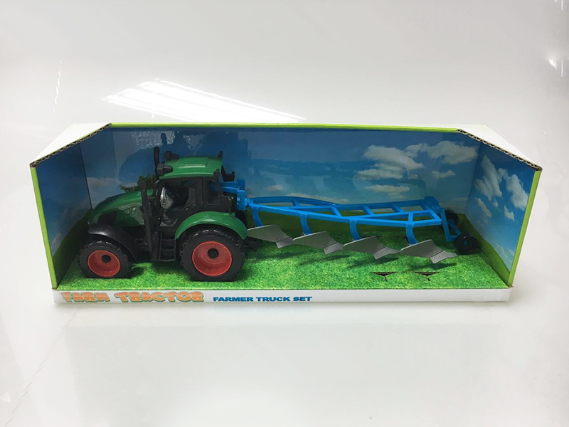 Friction Farm Tractor + Plough Machine