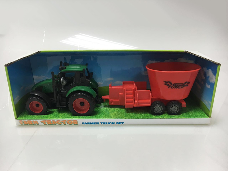 Friction Farm Tractor + Threshing Machine