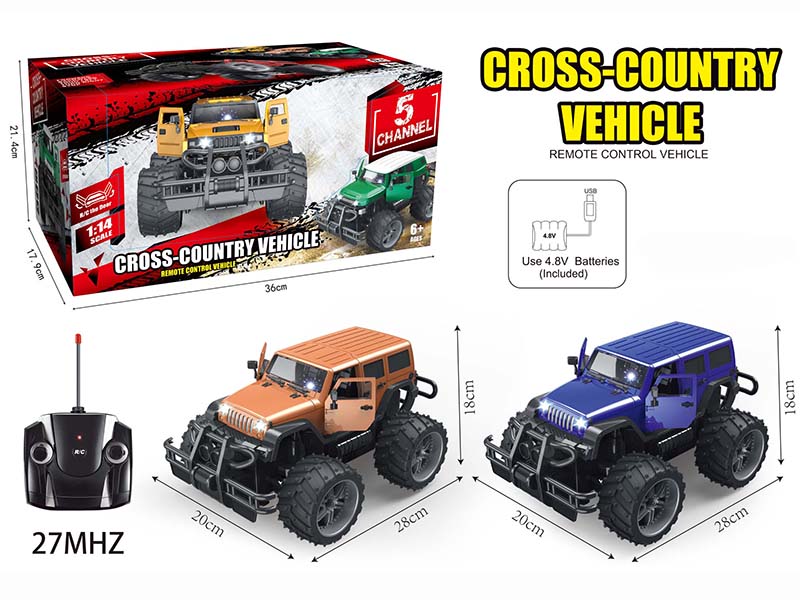 1:14 Wrangler 5CH Big Wheels Off-Road Vehicle