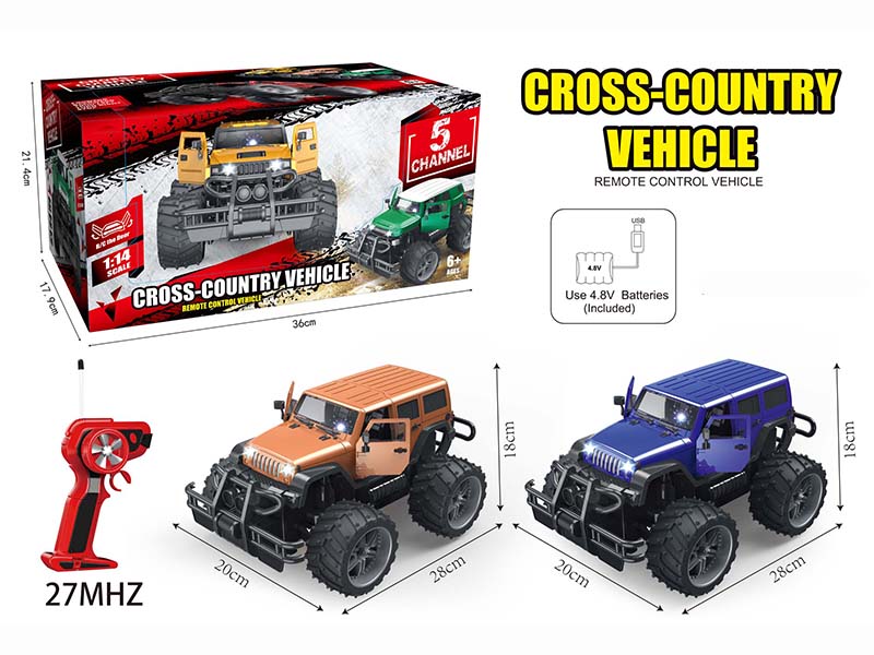 1:14 Wrangler 5CH Big Wheels Off-Road Vehicle