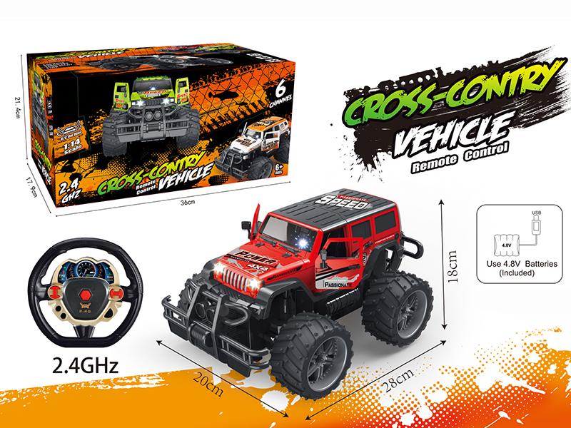 1:14 Wrangler Graffiti 6CH Big Wheels Off-Road Vehicle