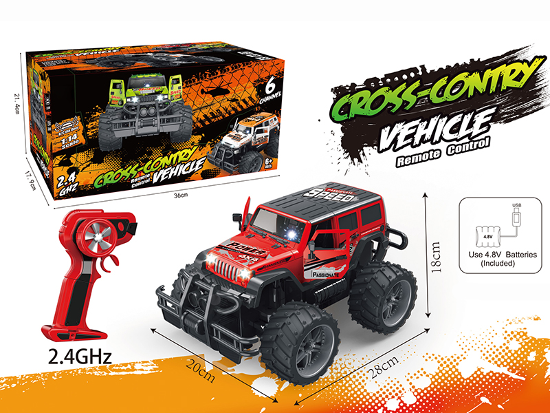 1:14 Wrangler Graffiti 6CH Big Wheels Off-Road Vehicle