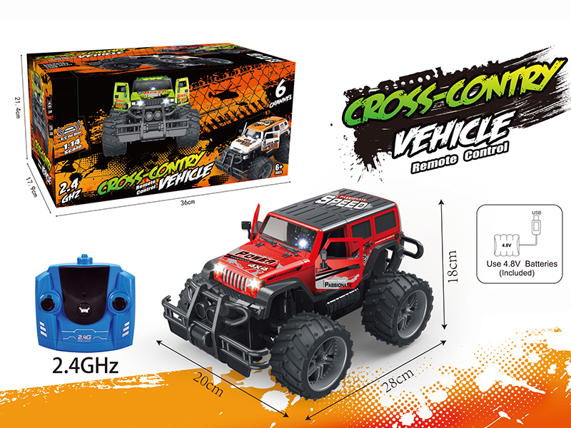 1:14 Wrangler Graffiti 6CH Big Wheels Off-Road Vehicle