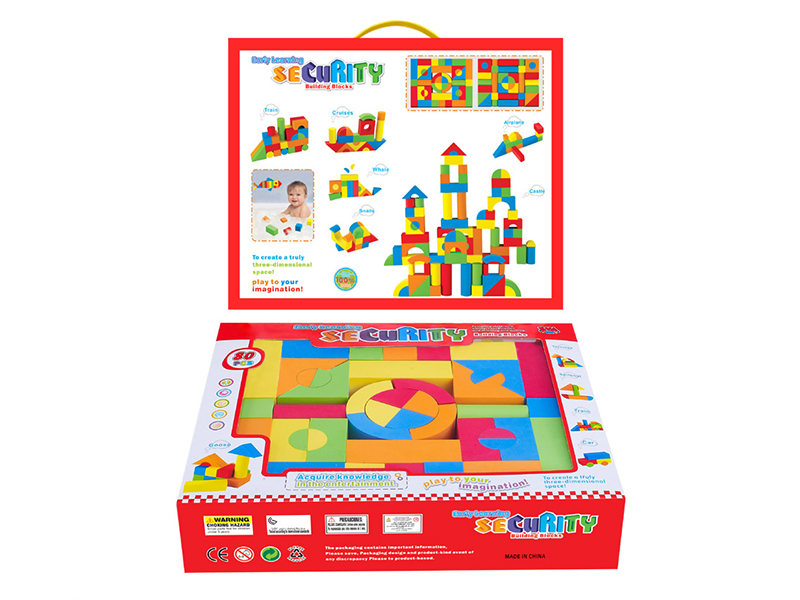 80PCS EVA  Building Blocks