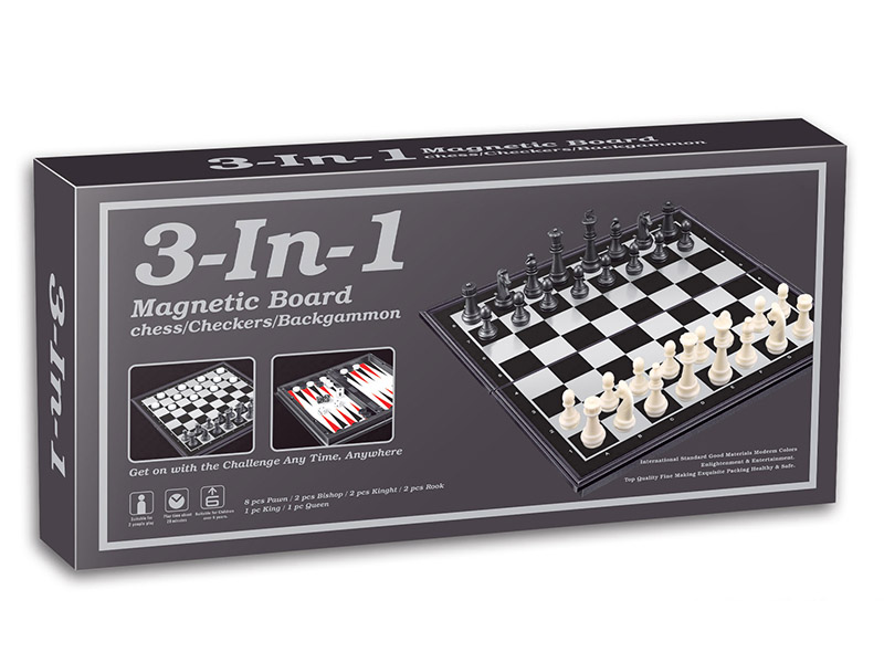 Magnetic Backgammon/Checkers/Chess