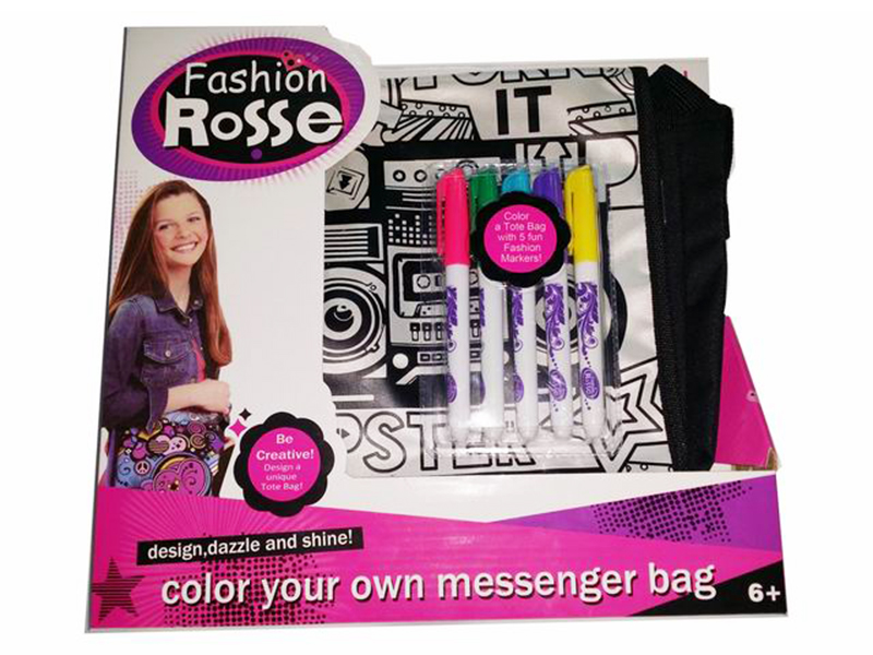 Radio DIY Coloured Drawing Painting Backpack(5 Colour Washable Pen)