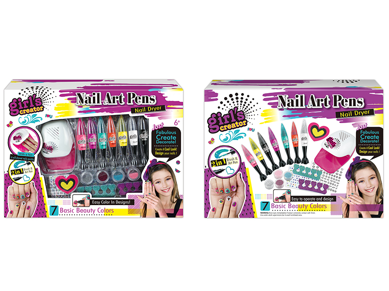 Nail Dryer Nail Art Pens Set