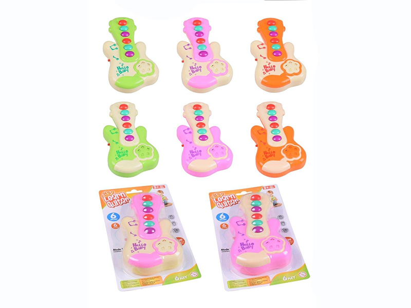 Cartoon Guitar With Music