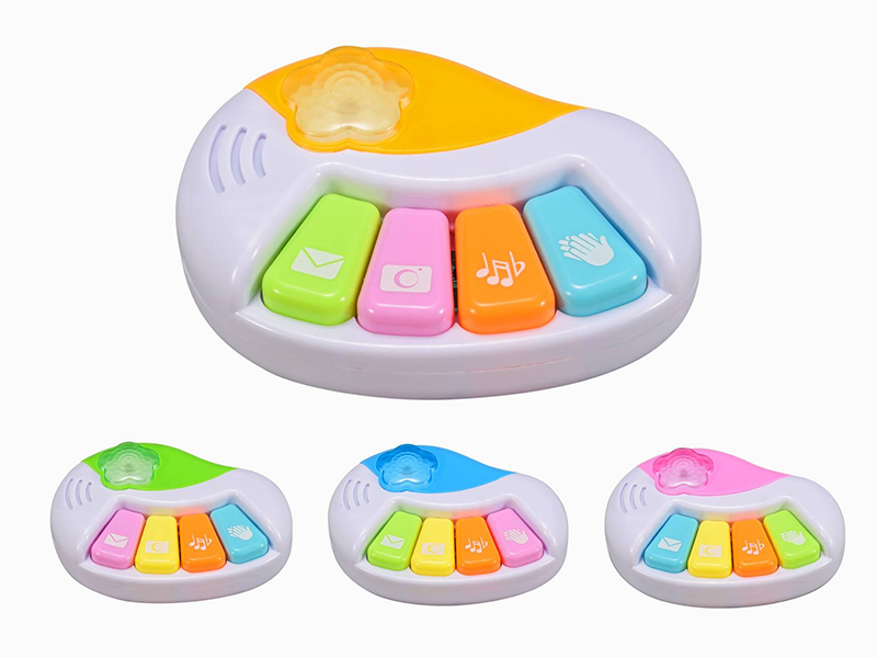 Cartoon Piano With Music And Light