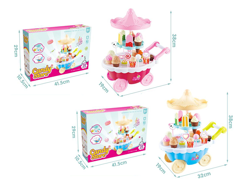 Ice Cream Candy Car With Light And Music