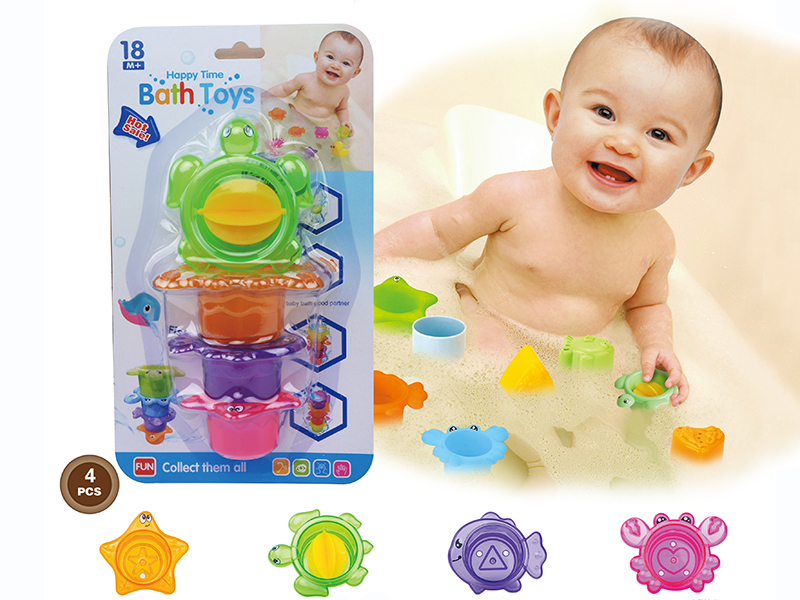 Sea Bathing Jenga Cup 4 Colors