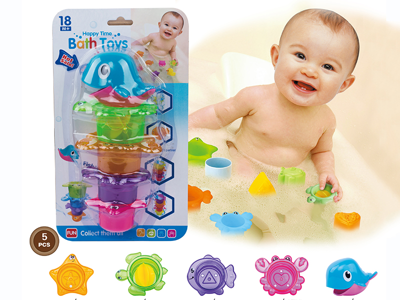 Sea Bathing Jenga Cup Combination 4 Colors