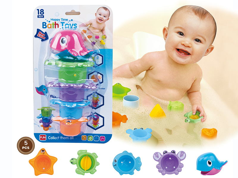 Sea Bathing Jenga Cup Combination 4 Colors