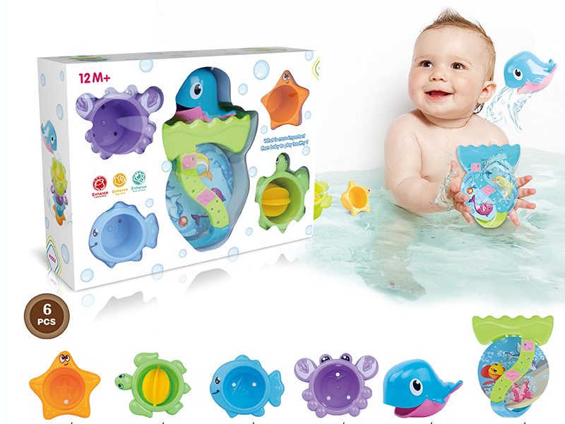 Sea Bathing Jenga Cup Combination