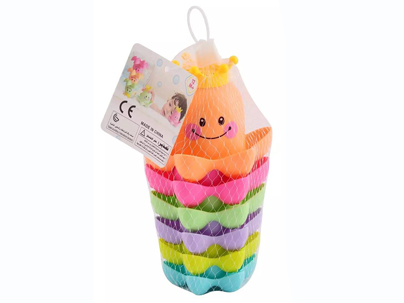 Sea Bathing Octopus Jenga Cup 6 Colors