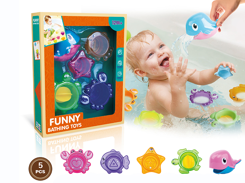 Sea Bathing Jenga Cup Combination