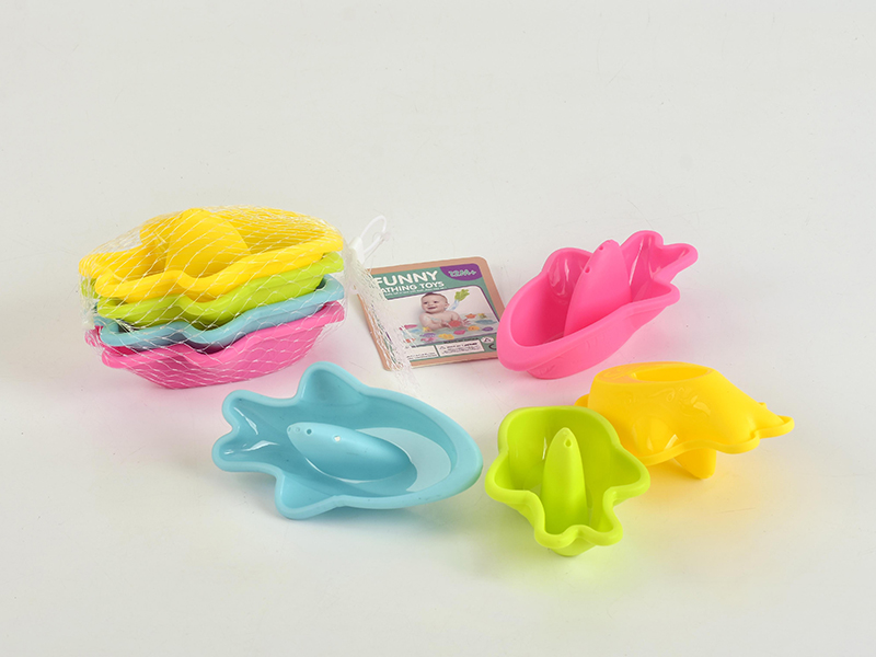 Sea Bathing Jenga Ship 4 Colors 4PCS