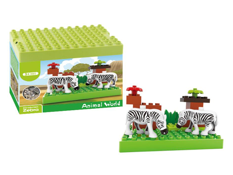 15PCS Zebra Building Blocks