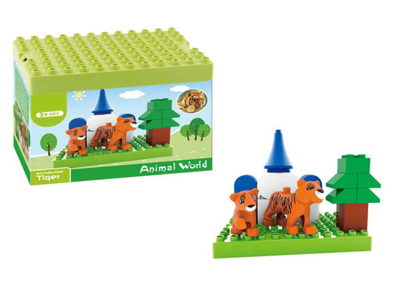 17PCS Tiger Building Blocks