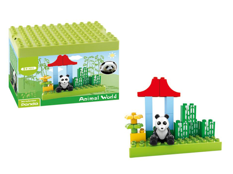 16PCS Panda Building Blocks